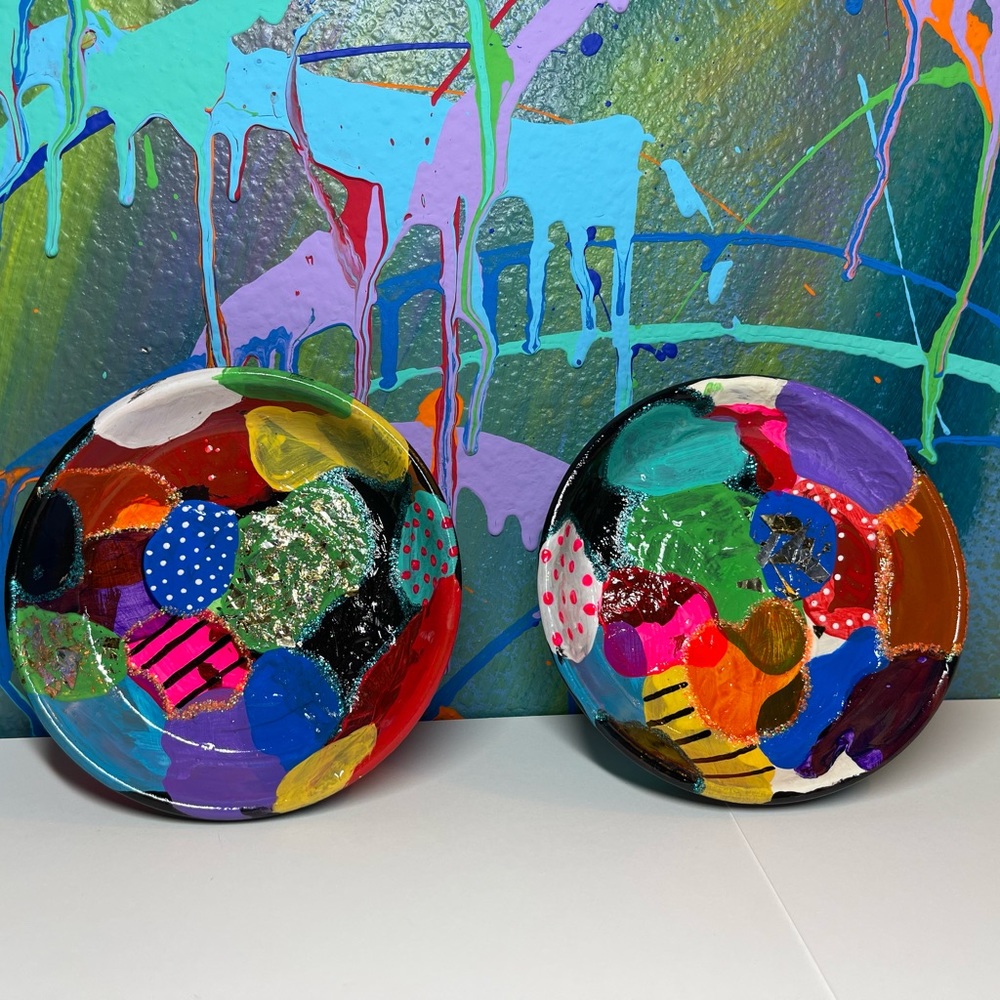 Abstract Coasters table decor - Picture 2 of 5
